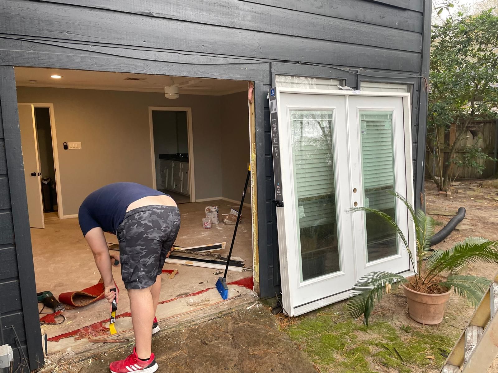 Interior Remodel French Doors construction photo 17