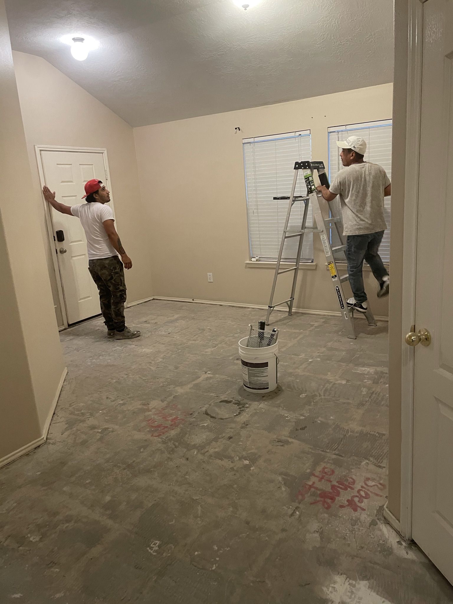 Flooring demolition complete