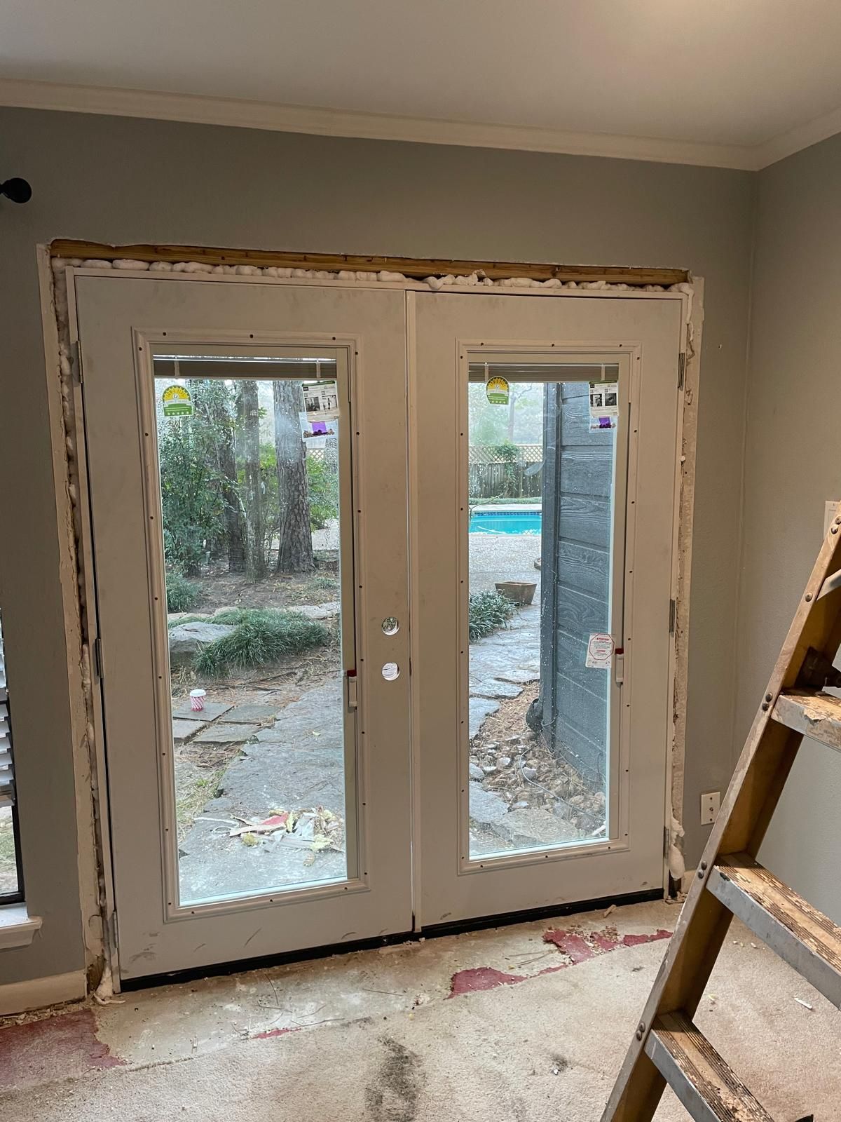 Interior Remodel, Drywall & French Doors